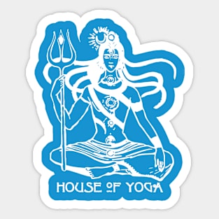 White Shiva Sticker